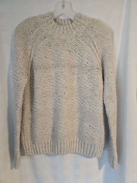 Prana Sweaters - Prana Cream Textured Knit Turtleneck Sweater